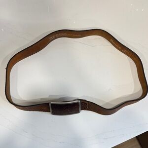 Roots Brown Suede Men's Belt
